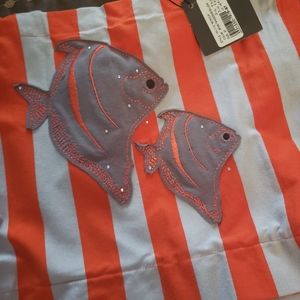 Beautiful one of a kind dress 6t in red and gray